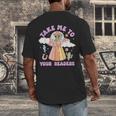 Take Me To Your Readers Alien Teacher Halloween Literacy Men's Back Print T-Shirt, funny design Take Me To Your Readers Alien Teacher Halloween Literacy Men's Back Print T-Shirt, funny design