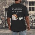 Reading 67 Six Seven Meme English Teacher Book Lover Men's Back Print T-Shirt, funny design