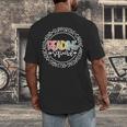 Reading Squad Teacher Reader Librarian Interventionist Team Men's Back Print T-Shirt, funny design