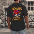 Reading Super Power Activated Superhero Teacher Or Student Men Women Girls Kids Men's Back Print T-Shirt, funny design Reading Super Power Activated Superhero Teacher Or Student Men Women Girls Kids Men's Back Print T-Shirt, funny design