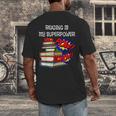 Reading Is My Super Power Superhero Best English Teacher Men's Back Print T-Shirt, funny design Reading Is My Super Power Superhero Best English Teacher Men's Back Print T-Shirt, funny design