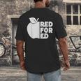 Red For Ed Teacher Support Public Education For Men Women Kids Men's Back Print T-Shirt, funny design Red For Ed Teacher Support Public Education For Men Women Kids Men's Back Print T-Shirt, funny design