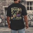 There's Room On My Broom For You Too Teacher Halloween Men's Back Print T-Shirt, funny design There's Room On My Broom For You Too Teacher Halloween Men's Back Print T-Shirt, funny design