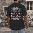 Retired Teacher Full Time Grandma Teaching Retirement Men's Back Print T-Shirt, funny design Retired Teacher Full Time Grandma Teaching Retirement Men's Back Print T-Shirt, funny design