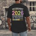 Retirement Class Of 2026 Teacher Countdown Loading Teacher Men's Back Print T-Shirt, funny design Retirement Class Of 2026 Teacher Countdown Loading Teacher Men's Back Print T-Shirt, funny design