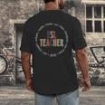 Retro ESL Teacher Teach Multilingual Learners Team Men's Back Print T-Shirt, funny design Retro ESL Teacher Teach Multilingual Learners Team Men's Back Print T-Shirt, funny design