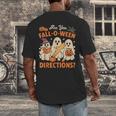 Retro Are You Fall O Ween Directions Ghost Teacher Spooky Men's Back Print T-Shirt, funny design Retro Are You Fall O Ween Directions Ghost Teacher Spooky Men's Back Print T-Shirt, funny design