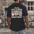 Retro Are You Fall O Ween Directions Teacher Halloween Ghost Men's Back Print T-Shirt, funny design Retro Are You Fall O Ween Directions Teacher Halloween Ghost Men's Back Print T-Shirt, funny design