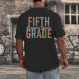 Retro Fifth Grade Dream Team Groovy Teacher Back To School Men Women Girls Kids Men's Back Print T-Shirt, funny design Retro Fifth Grade Dream Team Groovy Teacher Back To School Men Women Girls Kids Men's Back Print T-Shirt, funny design