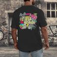 Retro First Grade Teacher Disco Ball Coquette Back To School Men's Back Print T-Shirt, funny design