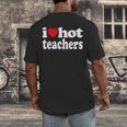 Retro I Love Hot Teachers Vintage I Heart Hot Teacher Men Women Girls Kids Men's Back Print T-Shirt, funny design