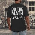 Retro Do The Math Teacher For Men Women Kid Boy Girl Men's Back Print T-Shirt, funny design