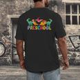 Retro Preschool Cute Dinosaur Preschool Teacher Kids Boys Men's Back Print T-Shirt, funny design Retro Preschool Cute Dinosaur Preschool Teacher Kids Boys Men's Back Print T-Shirt, funny design