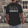 Retro Vintage Musical Taking Notes Teachers Music Love Men's Back Print T-Shirt, funny design Retro Vintage Musical Taking Notes Teachers Music Love Men's Back Print T-Shirt, funny design