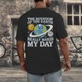 Rotation Of Earth Science Teacher Earth Day Men Women Men's Back Print T-Shirt, funny design