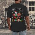 Santa's Favorite Music Teacher Christmas Santa Hat Matching Men's Back Print T-Shirt, funny design Santa's Favorite Music Teacher Christmas Santa Hat Matching Men's Back Print T-Shirt, funny design