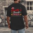 Santa's Favorite Para Christmas Paraprofessional Teacher Men's Back Print T-Shirt, funny design Santa's Favorite Para Christmas Paraprofessional Teacher Men's Back Print T-Shirt, funny design