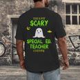 Scary Special Education Ed Teacher Costume Halloween Easy Men's Back Print T-Shirt, funny design Scary Special Education Ed Teacher Costume Halloween Easy Men's Back Print T-Shirt, funny design