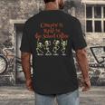 School Office Clerk Creepin' It Real HALLOWEEN Teacher Shirt Men's Back Print T-Shirt, funny design