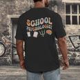 School Psychologist Teacher Psychology School Psychologist Men's Back Print T-Shirt, funny design School Psychologist Teacher Psychology School Psychologist Men's Back Print T-Shirt, funny design