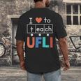 Science Of Reading I Love To Teach UFLI Teacher Literacy Men's Back Print T-Shirt, funny design Science Of Reading I Love To Teach UFLI Teacher Literacy Men's Back Print T-Shirt, funny design