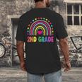 Second Grade Rainbow Girls Boys Teacher Team 2nd Grade Squad Men's Back Print T-Shirt, funny design