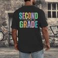 Second Grade Team Heart Teacher Student Back To School Girls Men's Back Print T-Shirt, funny design Second Grade Team Heart Teacher Student Back To School Girls Men's Back Print T-Shirt, funny design