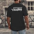 Sixty Seven 67 Meme Square Root 4489 Slang Math Teacher Men's Back Print T-Shirt, funny design