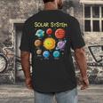 Solar System Cute Face Planets Space Science Teacher School Men's Back Print T-Shirt, funny design Solar System Cute Face Planets Space Science Teacher School Men's Back Print T-Shirt, funny design