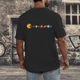 Solar System Teacher Video Games Sun Eating Planets Men's Back Print T-Shirt, funny design Solar System Teacher Video Games Sun Eating Planets Men's Back Print T-Shirt, funny design