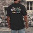 Special Education Rocks Sped Teacher Students Back To School Men's Back Print T-Shirt, funny design