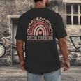 Special Education Shirt Teacher SPED Leopard Boho Rainbow Men's Back Print T-Shirt, funny design Special Education Shirt Teacher SPED Leopard Boho Rainbow Men's Back Print T-Shirt, funny design