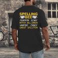 Spelling Bee Costume For a Halloween Teacher Pun Women Men's Back Print T-Shirt, funny design Spelling Bee Costume For a Halloween Teacher Pun Women Men's Back Print T-Shirt, funny design