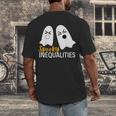 Spooky Ghost Inequalities Halloween Math Teacher Men's Back Print T-Shirt, funny design Spooky Ghost Inequalities Halloween Math Teacher Men's Back Print T-Shirt, funny design