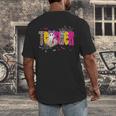 Spooky Halloween Teacher Para Counselor SPED Preppy Boo Kids Men's Back Print T-Shirt, funny design Spooky Halloween Teacher Para Counselor SPED Preppy Boo Kids Men's Back Print T-Shirt, funny design