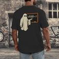Square Root 67 Ghost Math Teacher 4489 Meme Halloween Men's Back Print T-Shirt, funny design
