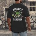 Star Wars Yoda Best Teacher Icons Men's Back Print T-Shirt, funny design