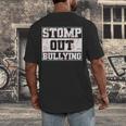 Stomp Out Bullying Back To School Education Teacher Men's Back Print T-Shirt, funny design Stomp Out Bullying Back To School Education Teacher Men's Back Print T-Shirt, funny design
