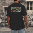 Substitute Teacher Women Back To School Substitute Teacher Men's Back Print T-Shirt, funny design Substitute Teacher Women Back To School Substitute Teacher Men's Back Print T-Shirt, funny design
