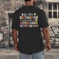Be Like Subtraction And Make A Difference Math Teacher Men's Back Print T-Shirt, funny design