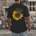 Sunflower Puzzle Pieces Autism Awareness For Mom Teacher For Women Men's Back Print T-Shirt, funny design