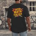 Super Math Teacher Educational Superhero Men's Back Print T-Shirt, funny design Super Math Teacher Educational Superhero Men's Back Print T-Shirt, funny design