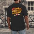 Super Teacher's Assistant Educational Superhero Men's Back Print T-Shirt, funny design Super Teacher's Assistant Educational Superhero Men's Back Print T-Shirt, funny design