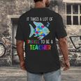 It Takes A Lot Of Sparkle To Be A Teacher Rainbow Fish For Men Women Men's Back Print T-Shirt, funny design It Takes A Lot Of Sparkle To Be A Teacher Rainbow Fish For Men Women Men's Back Print T-Shirt, funny design