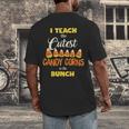 I Teach The Cutest Candy Corn In The Patch Teacher Halloween Men's Back Print T-Shirt, funny design I Teach The Cutest Candy Corn In The Patch Teacher Halloween Men's Back Print T-Shirt, funny design