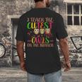 I Teach The Cutest Owls Christmas Or Teachers Day Men's Back Print T-Shirt, funny design