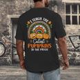 I Teach The Cutest Pumpkins In The Patch Teacher Halloween Men's Back Print T-Shirt, funny design I Teach The Cutest Pumpkins In The Patch Teacher Halloween Men's Back Print T-Shirt, funny design
