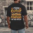 I Teach The Cutest Pumpkins Shirt Teachers Halloween Men's Back Print T-Shirt, funny design I Teach The Cutest Pumpkins Shirt Teachers Halloween Men's Back Print T-Shirt, funny design