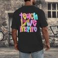Teach Love Inspire Preppy Back To School Teacher Women Men's Back Print T-Shirt, funny design Teach Love Inspire Preppy Back To School Teacher Women Men's Back Print T-Shirt, funny design