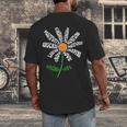 Teach Love Inspire Teachers Inspirational Flower Teachers Men's Back Print T-Shirt, funny design